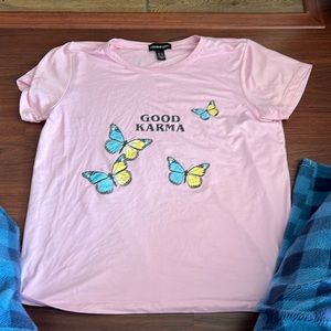 Baby pink tee